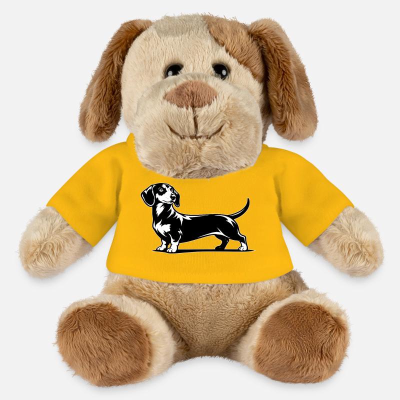 Dackel  - MiniFeet® Hund Helge - Sonnengelb