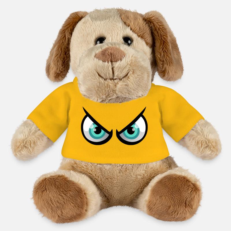 angry eyes - MiniFeet® Dog Helge - sun yellow