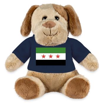Drapeau syrien - Chien en peluche Helge MiniFeet® - jaune soleil - Devant