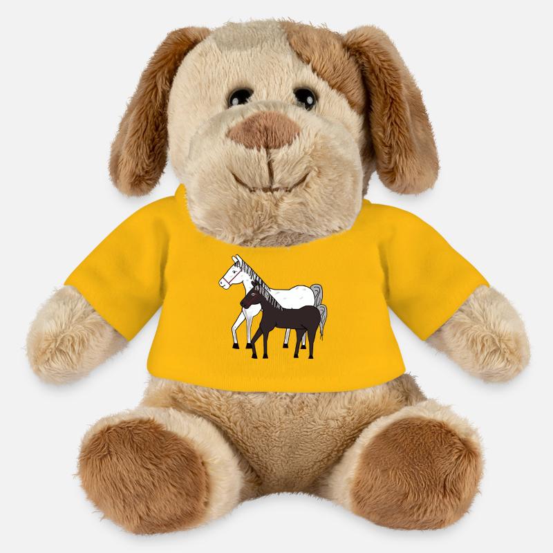 Pferd Pferde Pony - MiniFeet® Hund Helge - Sonnengelb