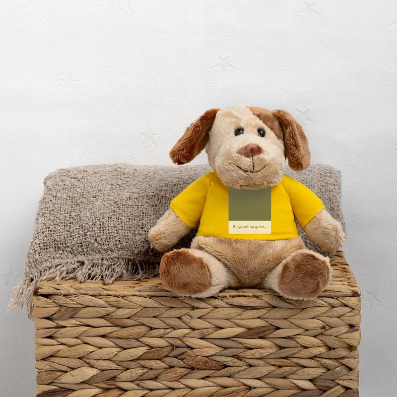 C’est tellement vert – Affiche Modern Fields Chien en peluche Helge MiniFeet®