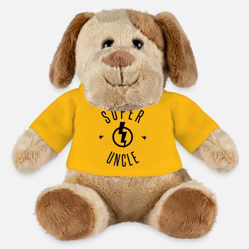 SUPER UNCLE - Chien en peluche Helge MiniFeet® - jaune soleil
