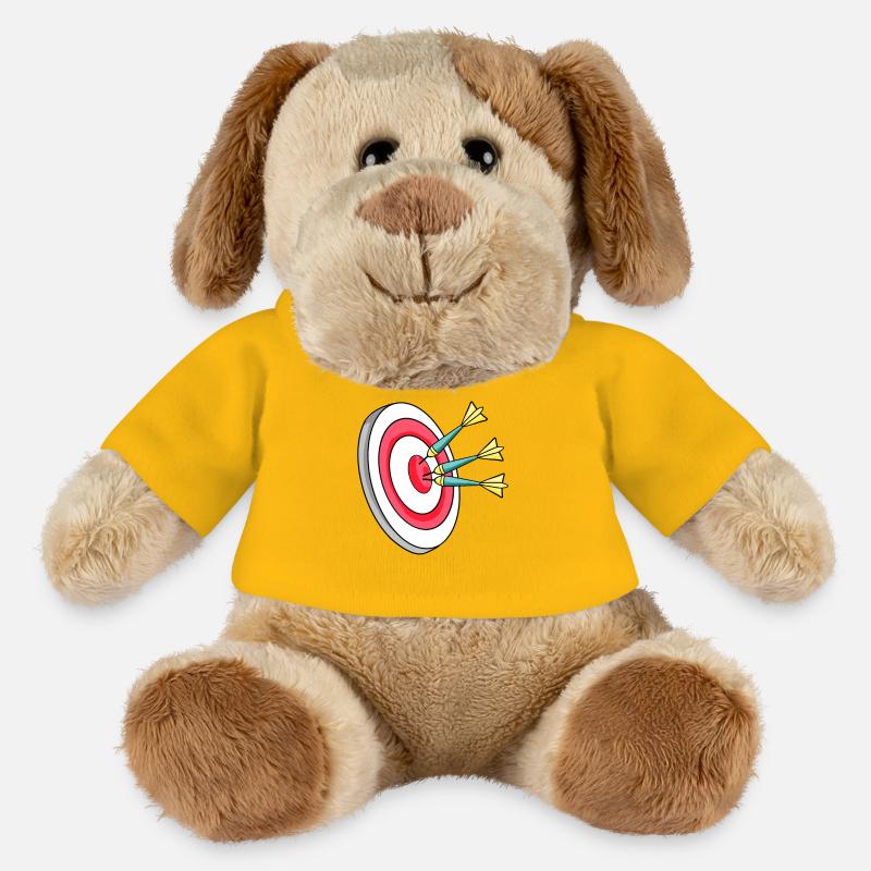 Dartscheibe Dart Darts - MiniFeet® Hund Helge - Sonnengelb