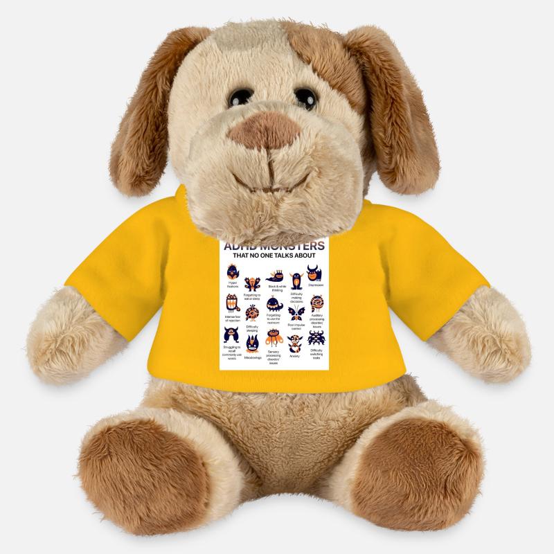 ADHD Monsters You Don’t Hear About - MiniFeet® Dog Helge - sun yellow