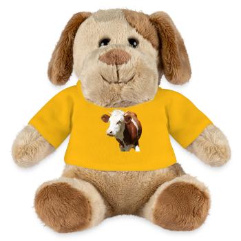 funny cow cow head - MiniFeet® Dog Helge - sun yellow - Front