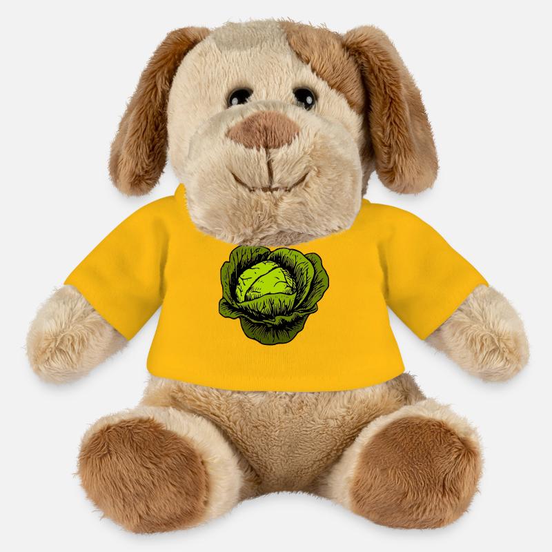 kohl rotkohl weisskohl cabbage kale veggie gemuese - MiniFeet® Hund Helge - Sonnengelb