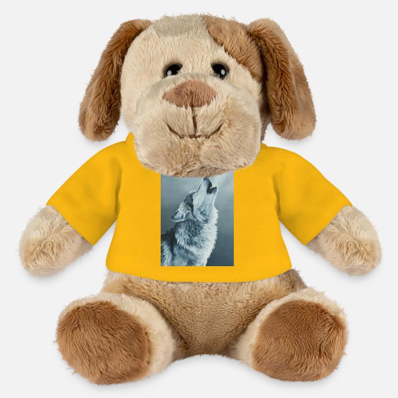 Grey Wolf - MiniFeet® Dog Helge - sun yellow