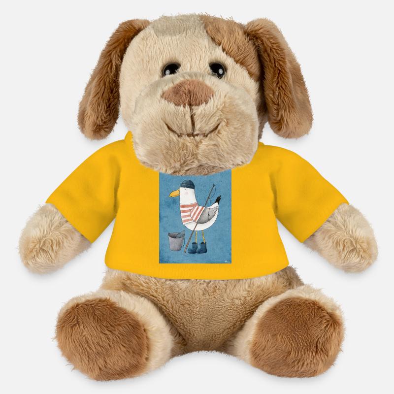 Maritime Möwe mit Charme - MiniFeet® Hund Helge - Sonnengelb