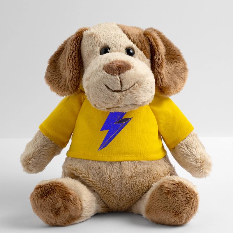 Blauer Blitz-Design für Dynamik 3D MiniFeet® Hund Helge