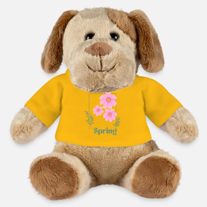 Spring Blumen Design Rosa - MiniFeet® Hund Helge - Sonnengelb