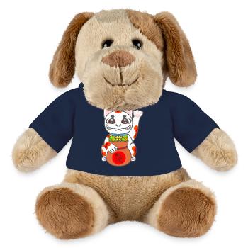 Maneki Neko, Glückskatze, japanese Bobtail Katze - MiniFeet® Hund Helge - Sonnengelb - Vorne
