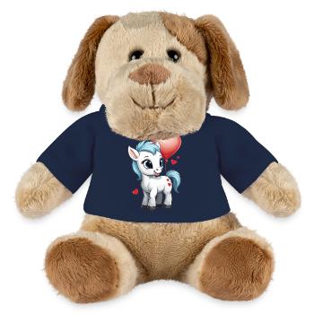 Cute pony with heart - MiniFeet® Dog Helge - sun yellow - Front