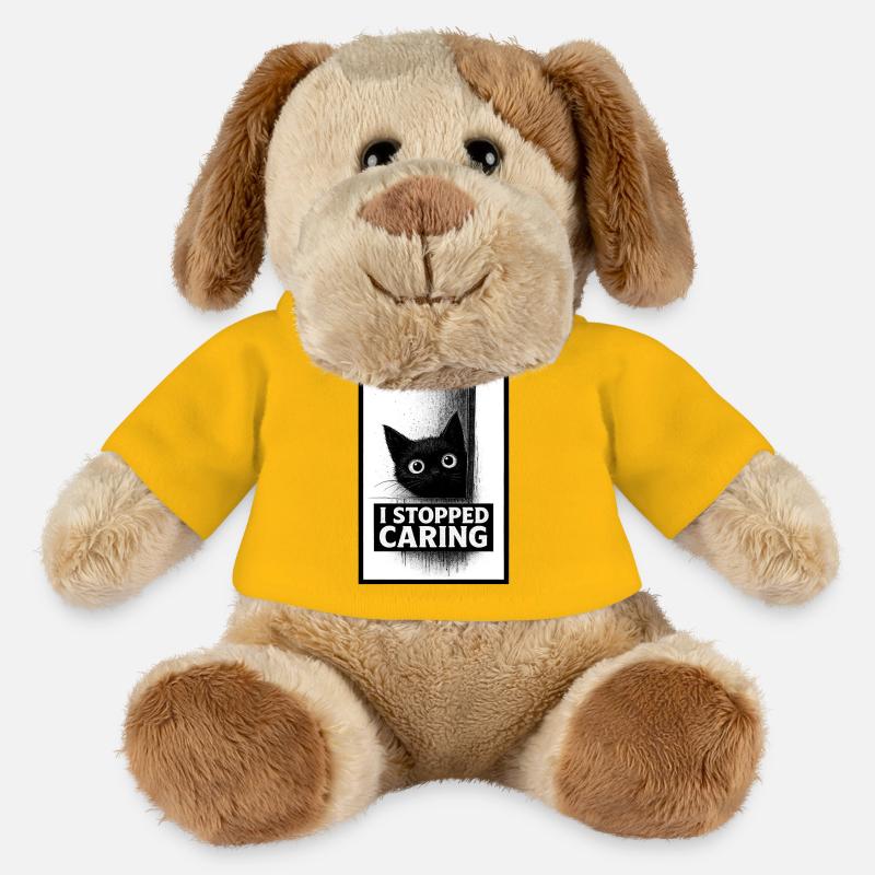 Stopped Caring Cat - MiniFeet® Dog Helge - sun yellow