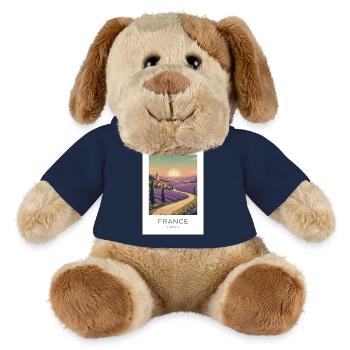 Lavendelfeld Provence France - MiniFeet® Hund Helge - Sonnengelb - Vorne