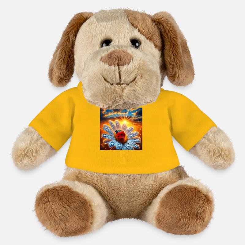 Ladybug and Flower - MiniFeet® Dog Helge - sun yellow