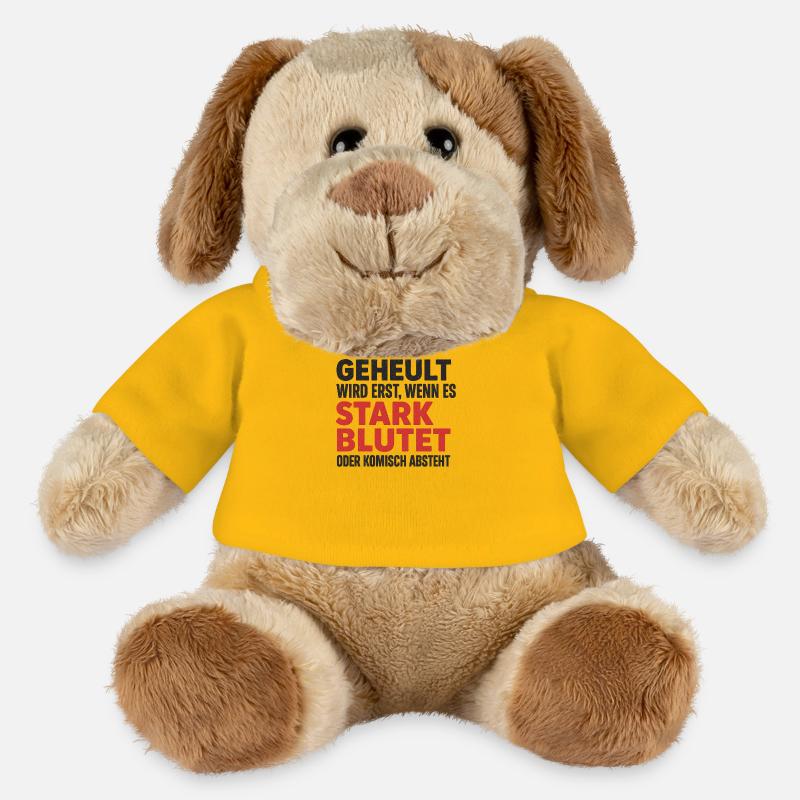 Stark bluten oder still sein – Dorfkind-Style - MiniFeet® Hund Helge - Sonnengelb