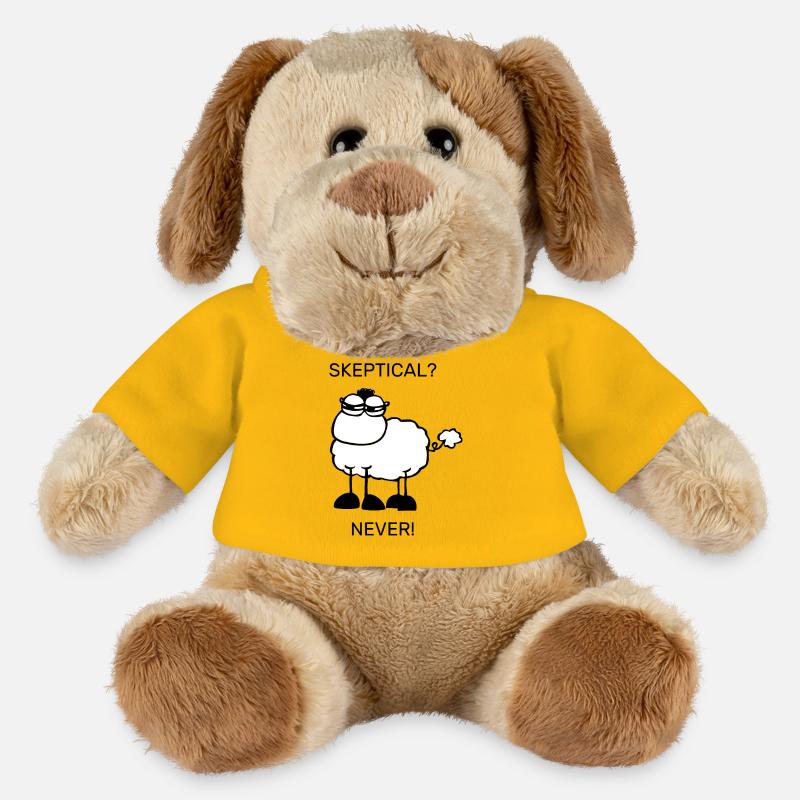 Skeptical sheep - MiniFeet® Dog Helge - sun yellow