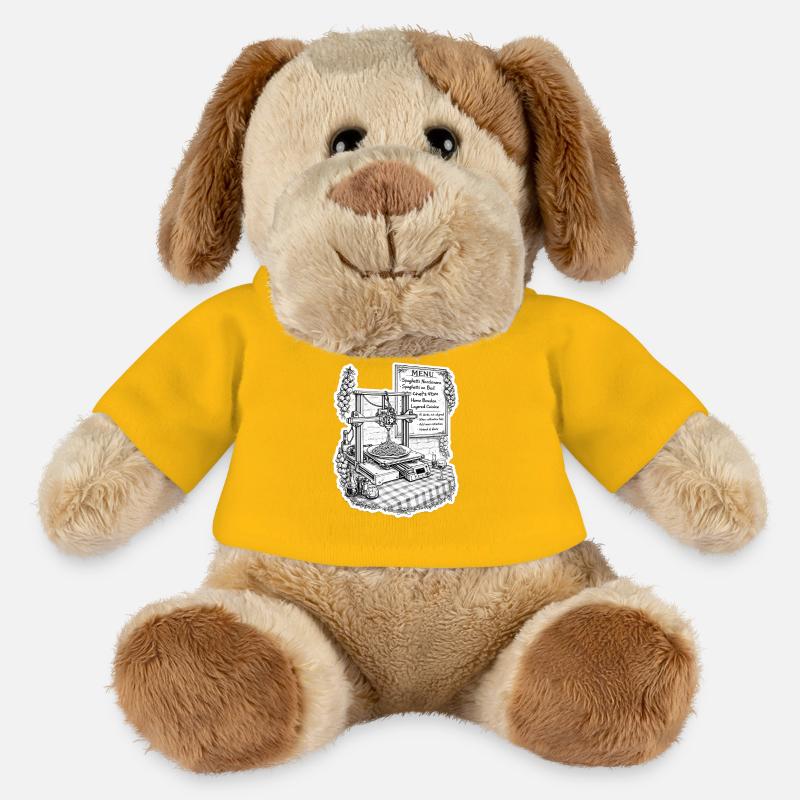 Spaghetti-3D-Drucker - MiniFeet® Hund Helge - Sonnengelb