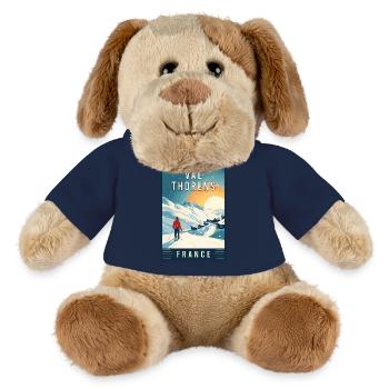 Découvrez le paradis du ski alpin Val Thorens en France - Chien en peluche Helge MiniFeet® - jaune soleil - Devant