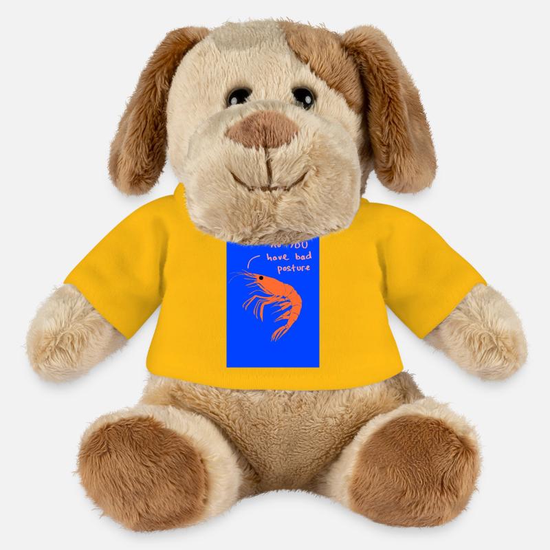 Mauvaise posture - Chien en peluche Helge MiniFeet® - jaune soleil