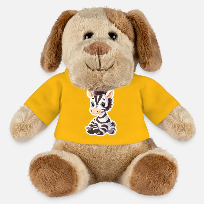 Zebra - MiniFeet® Hund Helge - Sonnengelb