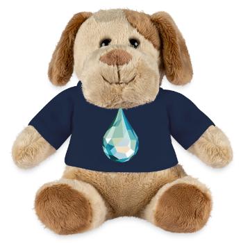 Water Drop - Cool Low Poly Logo - MiniFeet® Dog Helge - sun yellow - Front
