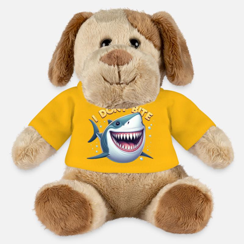 I don't bite... real! - MiniFeet® Dog Helge - sun yellow
