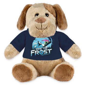 Ride The Frost Snowboard Motiv Für Snowboarder - MiniFeet® Hund Helge - Sonnengelb - Vorne