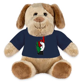 Sudan flag number 1 - MiniFeet® Dog Helge - sun yellow - Front