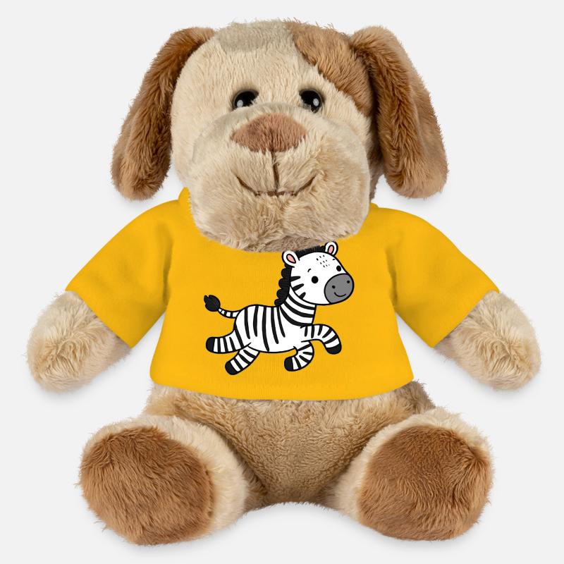 Zebra - MiniFeet® Hund Helge - Sonnengelb