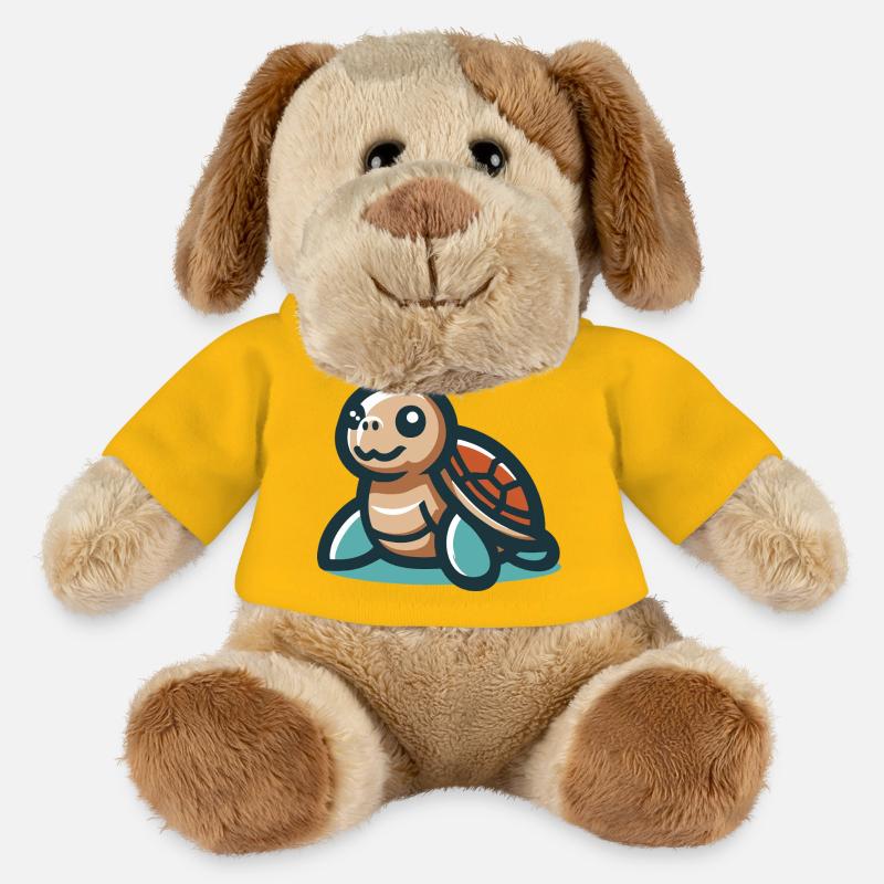 Lächelnde Schildkröte - MiniFeet® Hund Helge - Sonnengelb