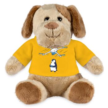 Drone and Penguin - MiniFeet® Dog Helge - sun yellow - Front