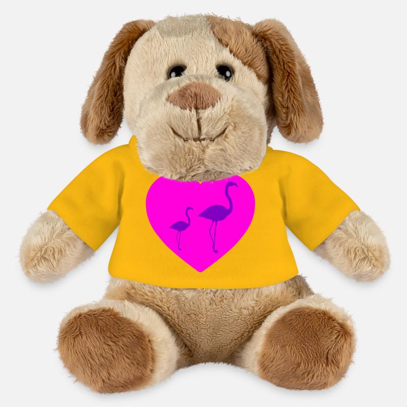 Flamingos - MiniFeet® Hund Helge - Sonnengelb