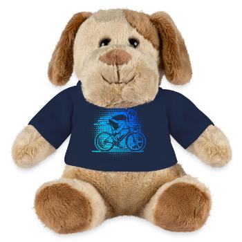 Roadbike motif with recognition value - MiniFeet® Dog Helge - sun yellow - Front