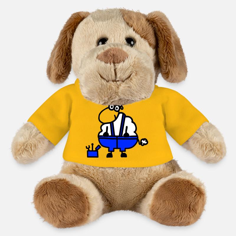 Handwerkerschaf, Held der Arbeit - MiniFeet® Hund Helge - Sonnengelb