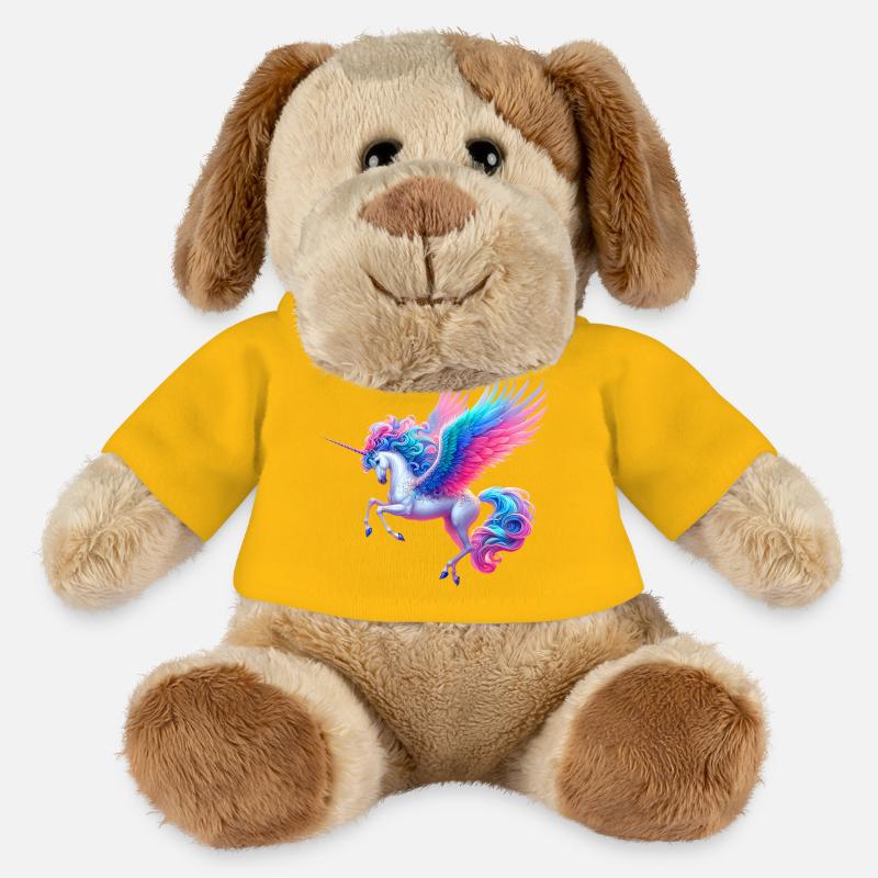 Einhorn (02) - MiniFeet® Hund Helge - Sonnengelb