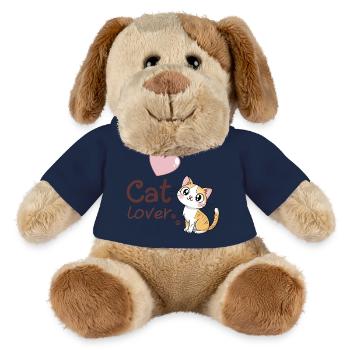 Design Chatons Amusants Cœur Rose - Chien en peluche Helge MiniFeet® - jaune soleil - Devant