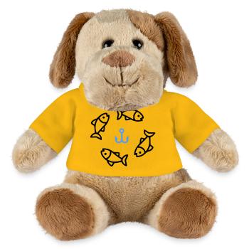 Fishing & Fishing | Petri Heil Hobby Logo - MiniFeet® Dog Helge - sun yellow - Front