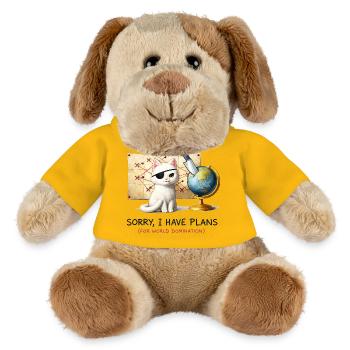 Evil Cat World Domination Plans - MiniFeet® Dog Helge - sun yellow - Front