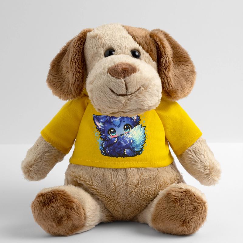 Blauer Eisfuchs Chibi-Design MiniFeet® Hund Helge