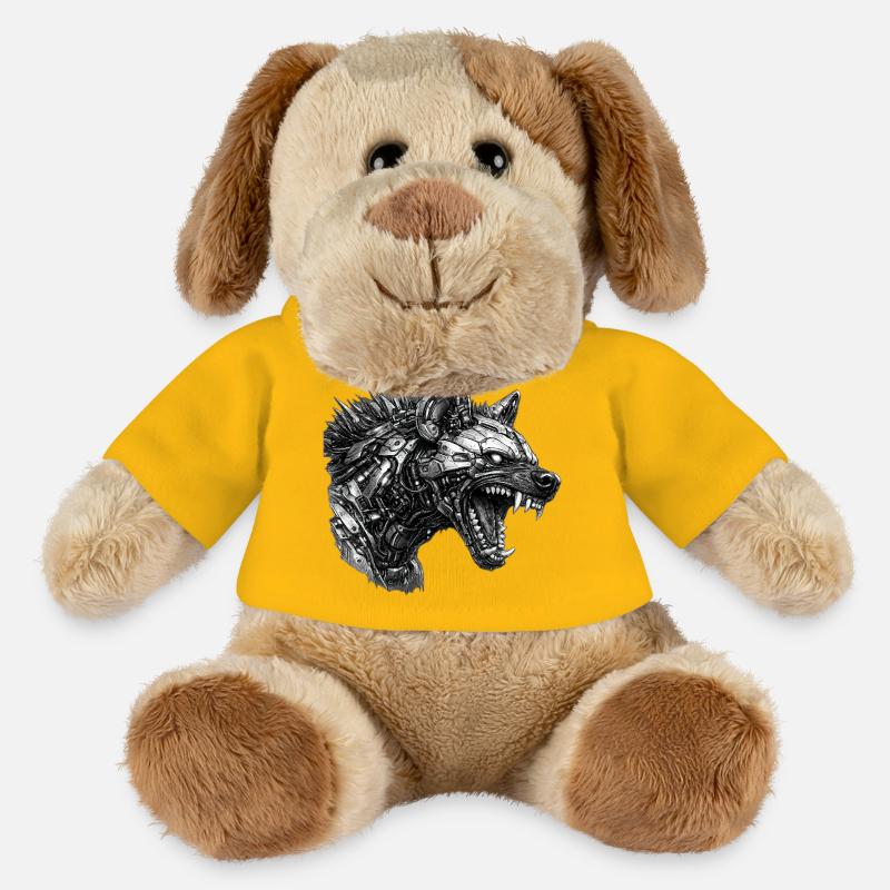 Cyberhyaena-Maschine - MiniFeet® Hund Helge - Sonnengelb