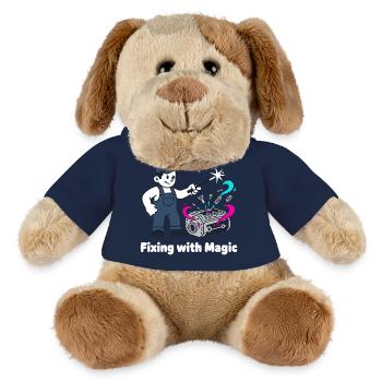 Magische Schrauberzauber - MiniFeet® Hund Helge - Sonnengelb - Vorne