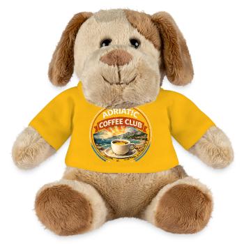 Croatia Adriatic Coffee Club Retro Logo - MiniFeet® Dog Helge - sun yellow - Front