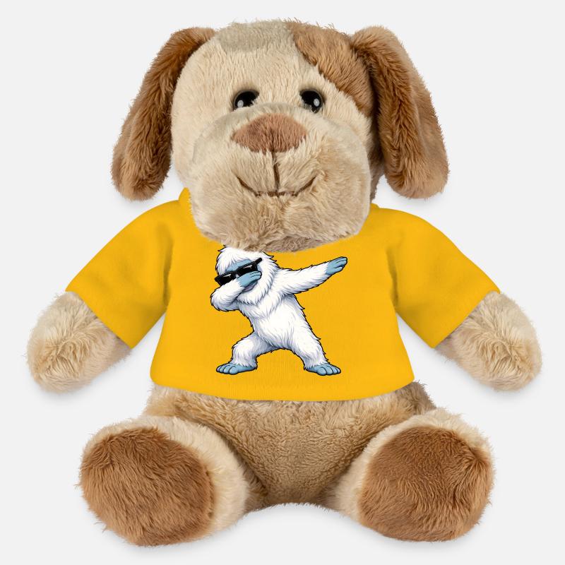Dabbing Yeti - MiniFeet® Dog Helge - sun yellow