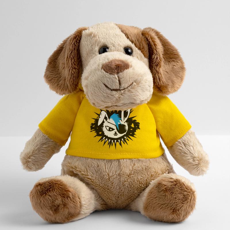 rabbit with an eye patch and a mohawk MiniFeet® Hund Helge