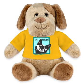 Katzenporträt mit Slogans - MiniFeet® Hund Helge - Sonnengelb - Vorne
