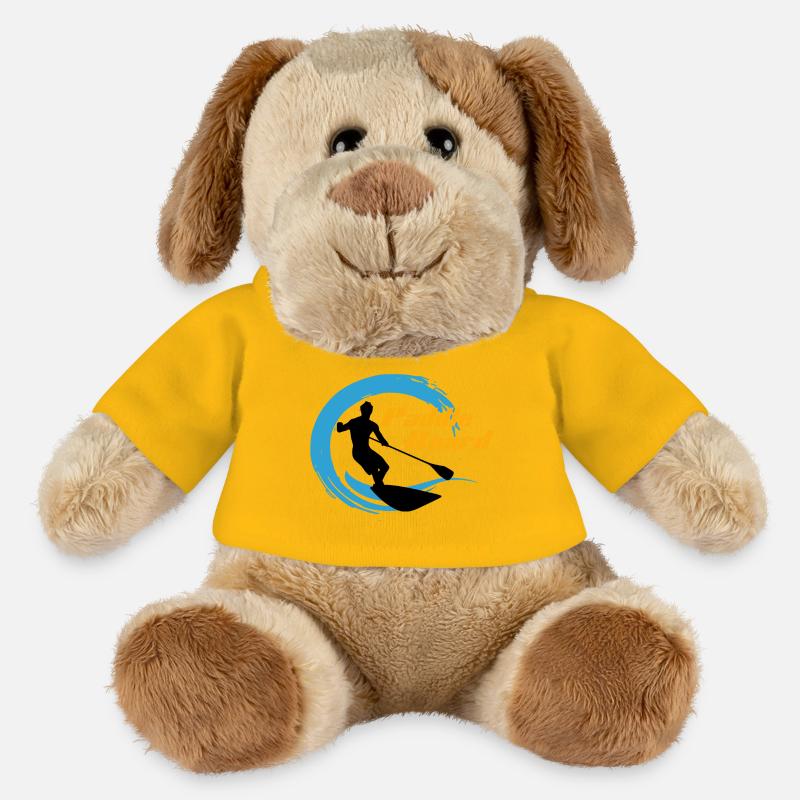 Paddle - Chien en peluche Helge MiniFeet® - jaune soleil