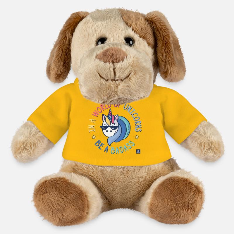 Badass-Einhorn - MiniFeet® Hund Helge - Sonnengelb