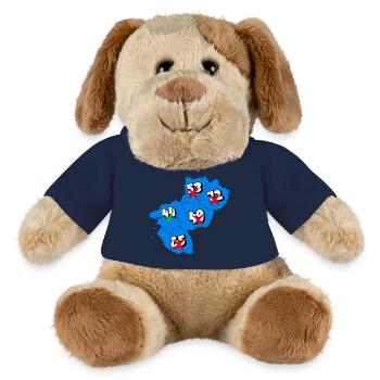 Région pays de la loire - Chien en peluche Helge MiniFeet® - jaune soleil - Devant