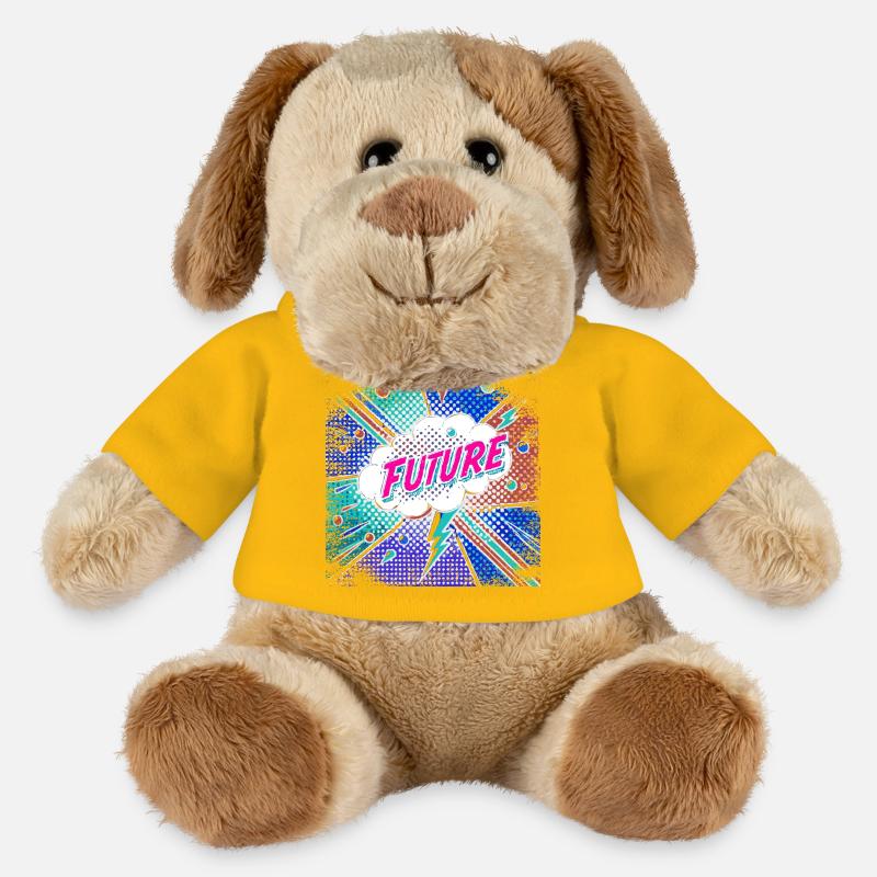 FUTURE Pop Art surreal - MiniFeet® Hund Helge - Sonnengelb